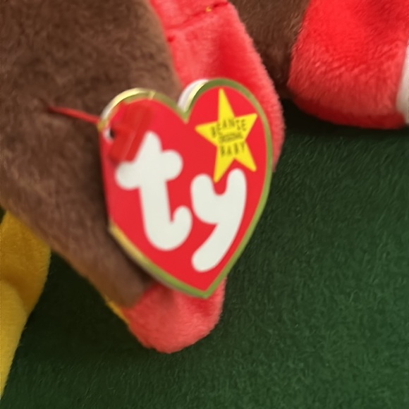 Beanie Baby “Gobbles” Thanksgiving Turkey NWT Collectible 1997 - Picture 3 of 5